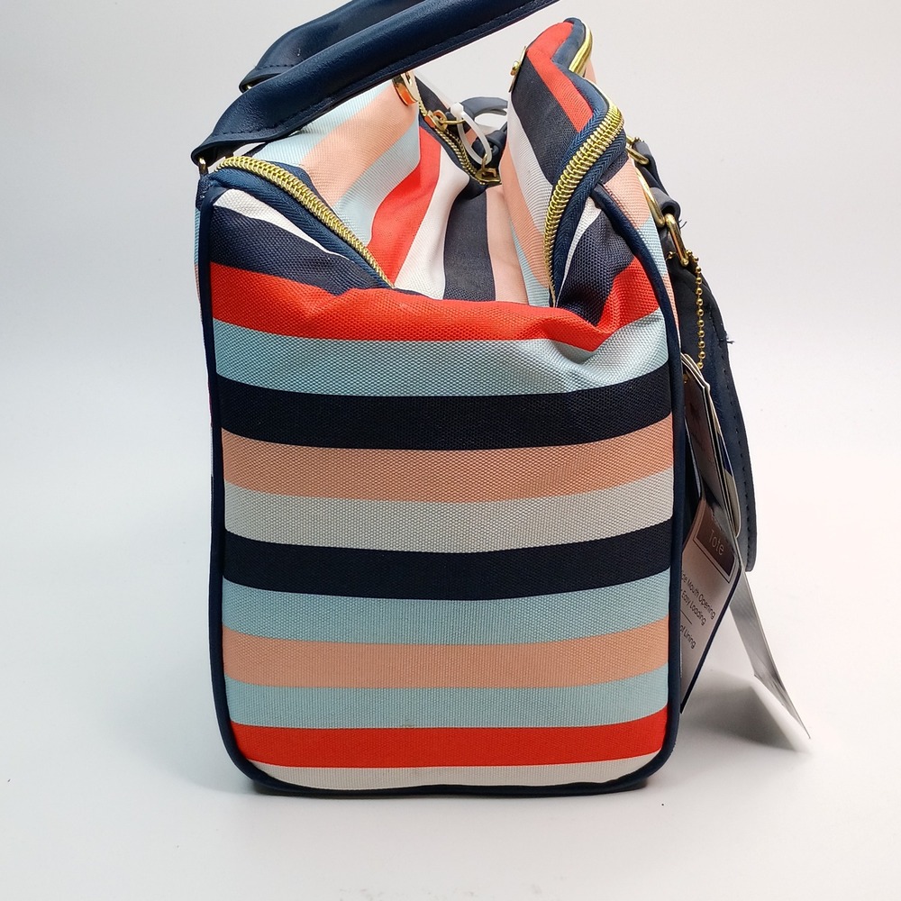 Dabney Lee Arctic Zone Insulated Lunch Tote Women Size OS Multi Stripe 8pc Set - Picture 7 of 14